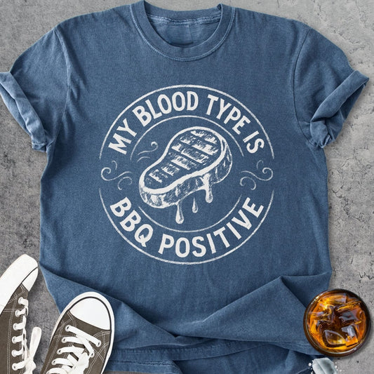 Blood Type BBQ - Vintage Heavyweight Tee