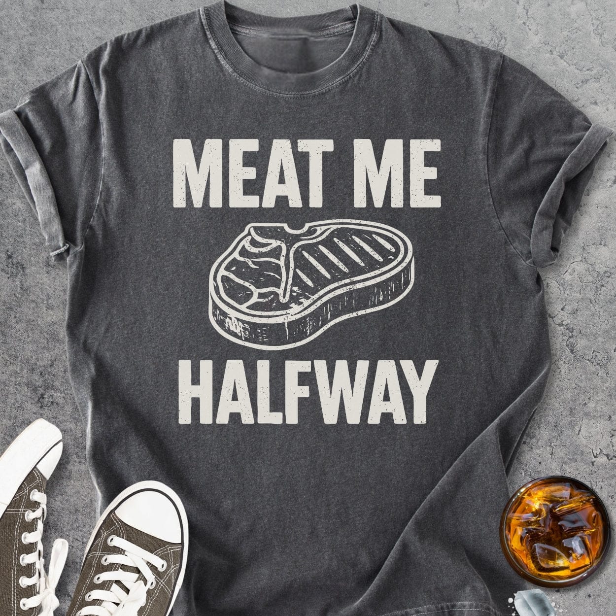 Meat Me Halfway - Vintage Heavyweight Tee