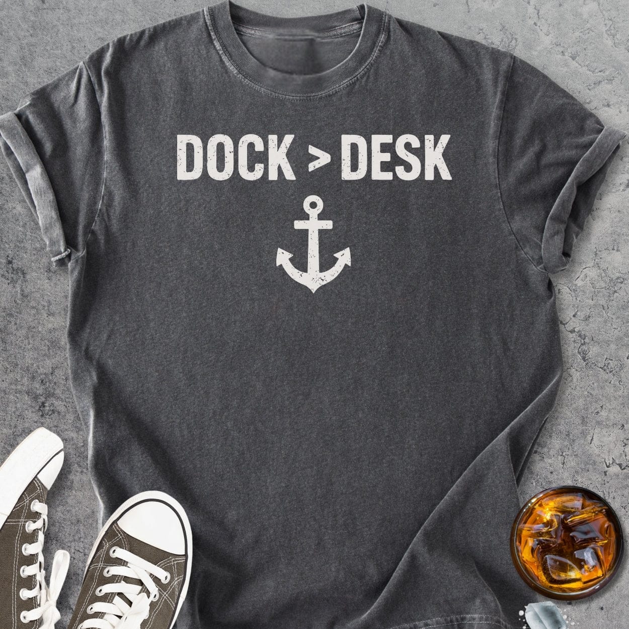 Dock Over Desk - Vintage Heavyweight Tee