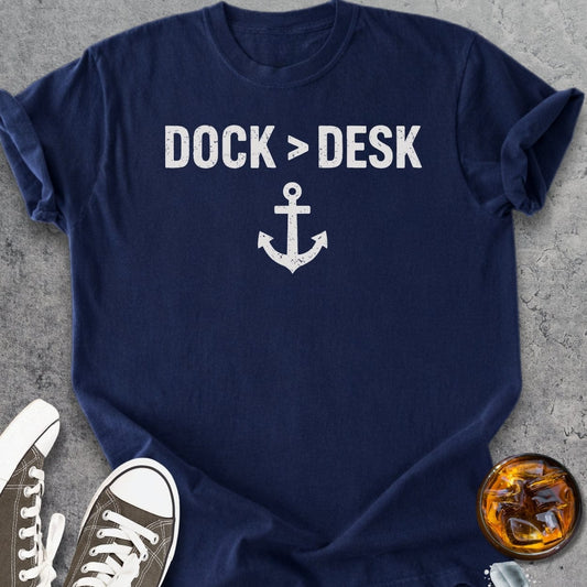 Dock Over Desk - Vintage Heavyweight Tee