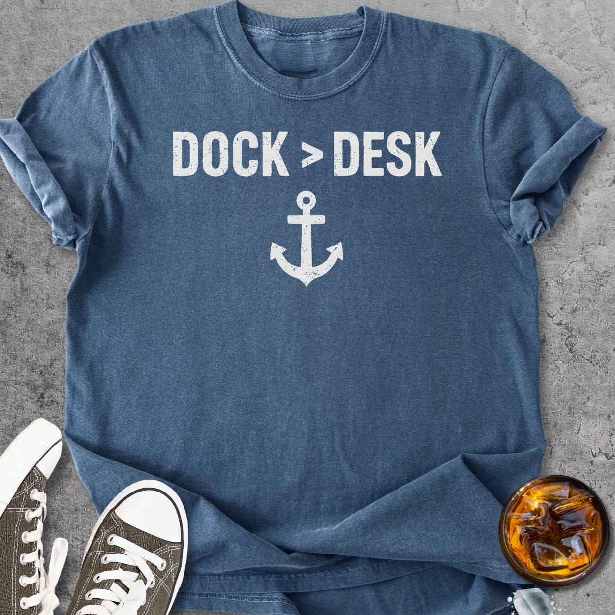 Dock Over Desk - Vintage Heavyweight Tee