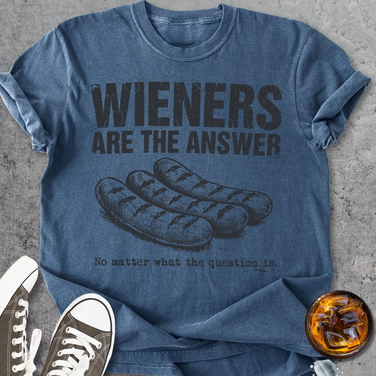 Wieners Are The Answer - Vintage Heavyweight Tee