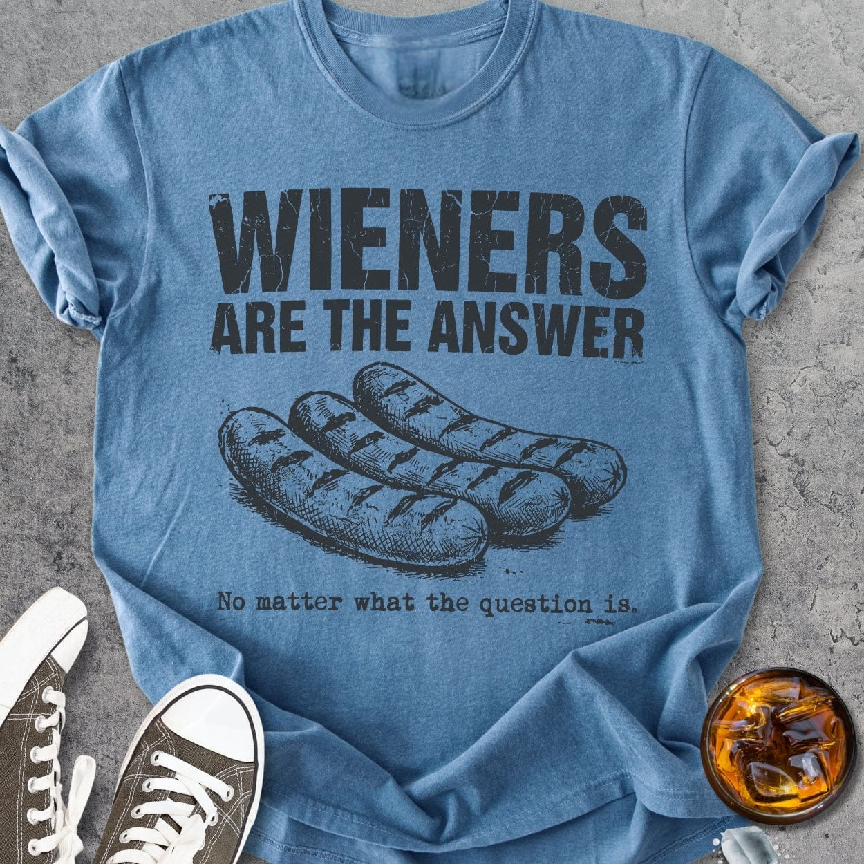 Wieners Are The Answer - Vintage Heavyweight Tee