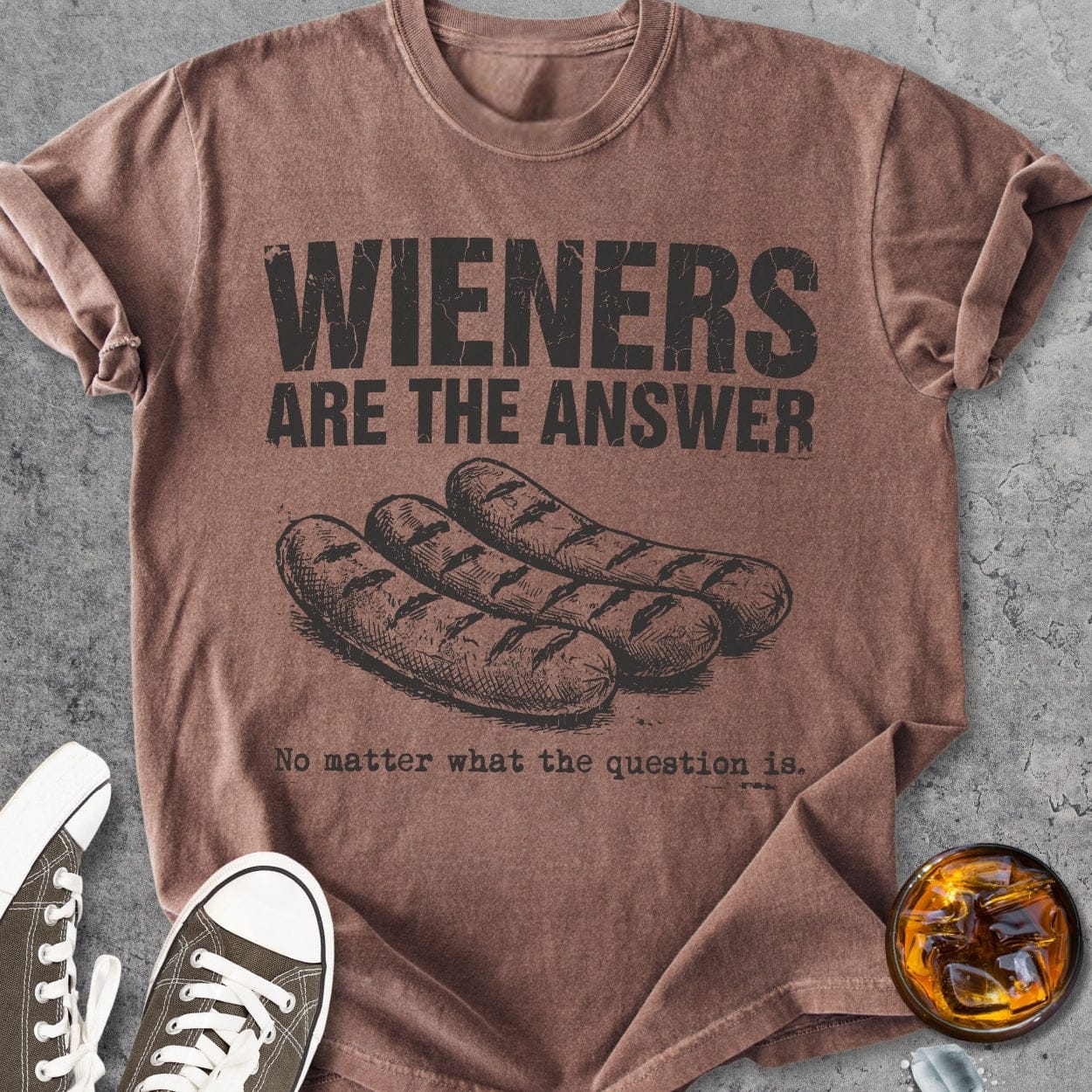 Wieners Are The Answer - Vintage Heavyweight Tee