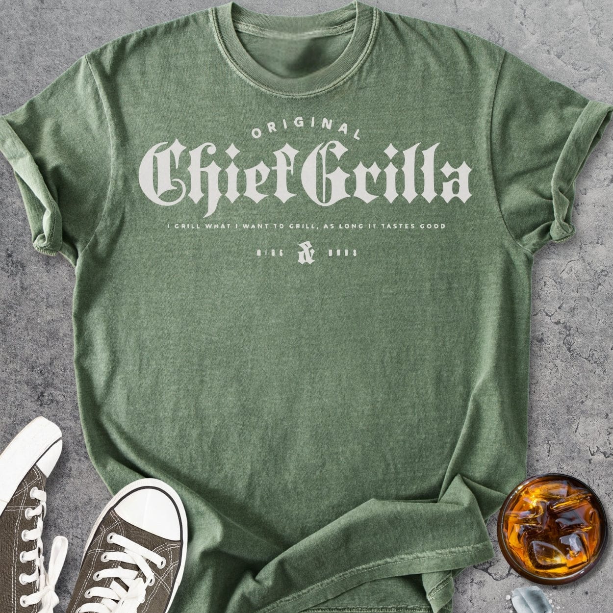 Chief Grilla - Vintage Heavyweight Tee