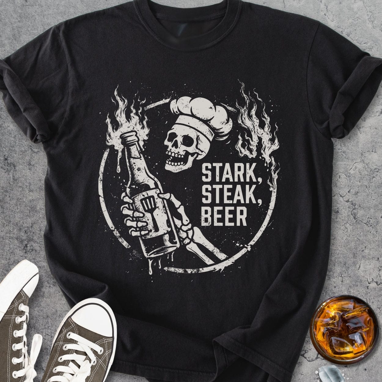 Stark, Steak, Beer - Vintage Heavyweight Tee