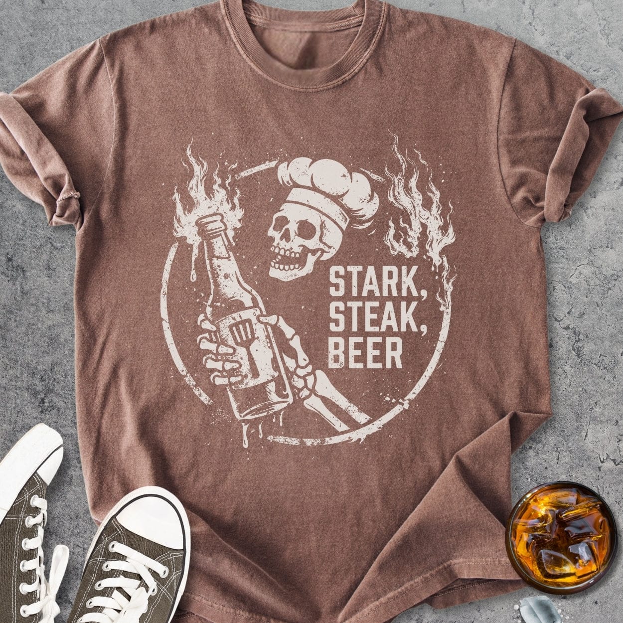 Stark, Steak, Beer - Vintage Heavyweight Tee