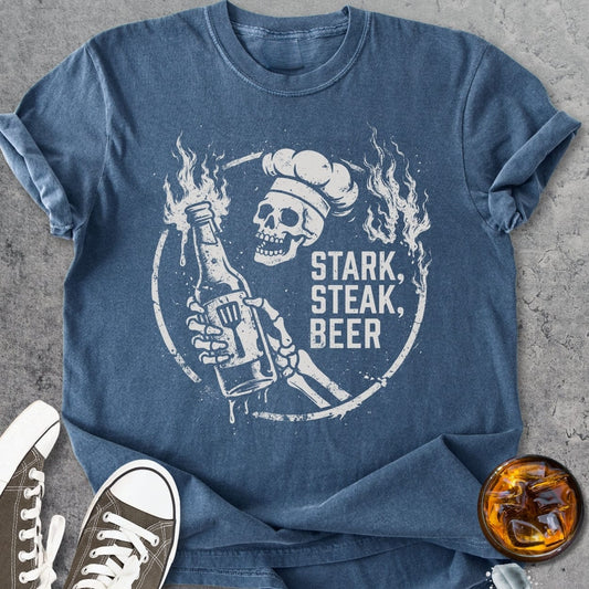 Stark, Steak, Beer - Vintage Heavyweight Tee