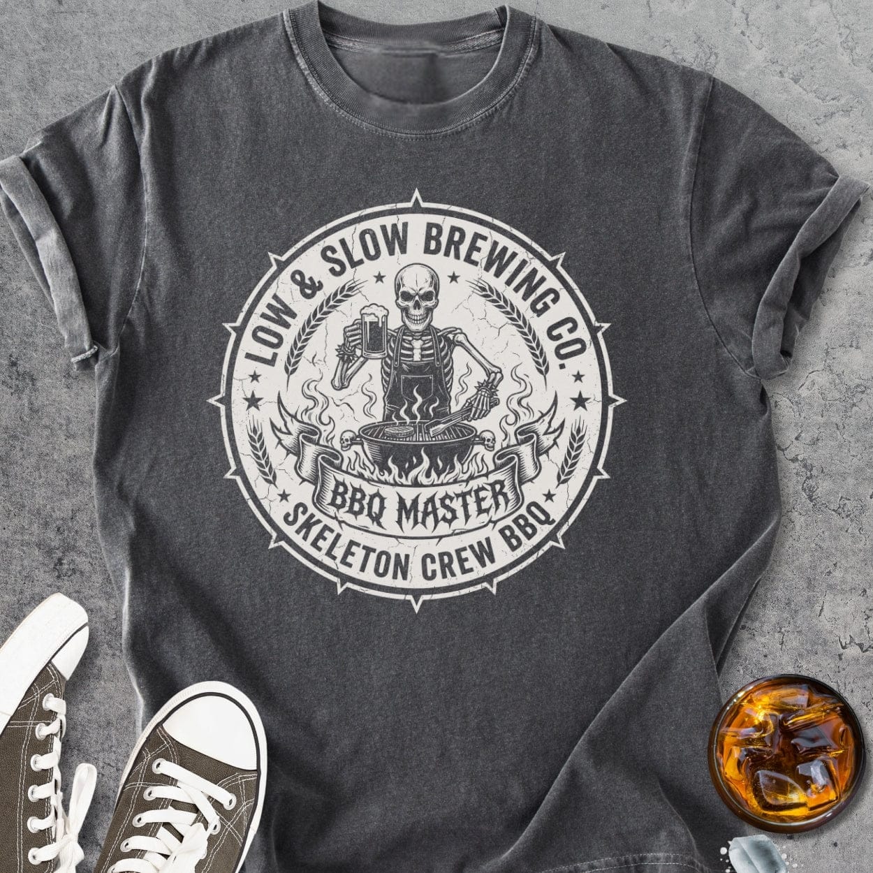 Skeleton Crew BBQ - Vintage Heavyweight Tee