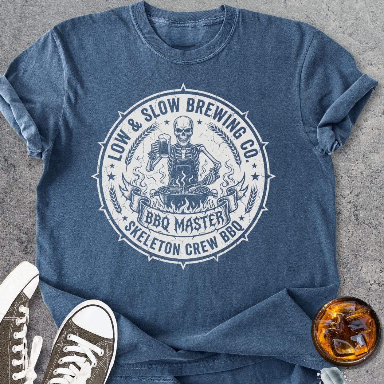 Skeleton Crew BBQ - Vintage Heavyweight Tee