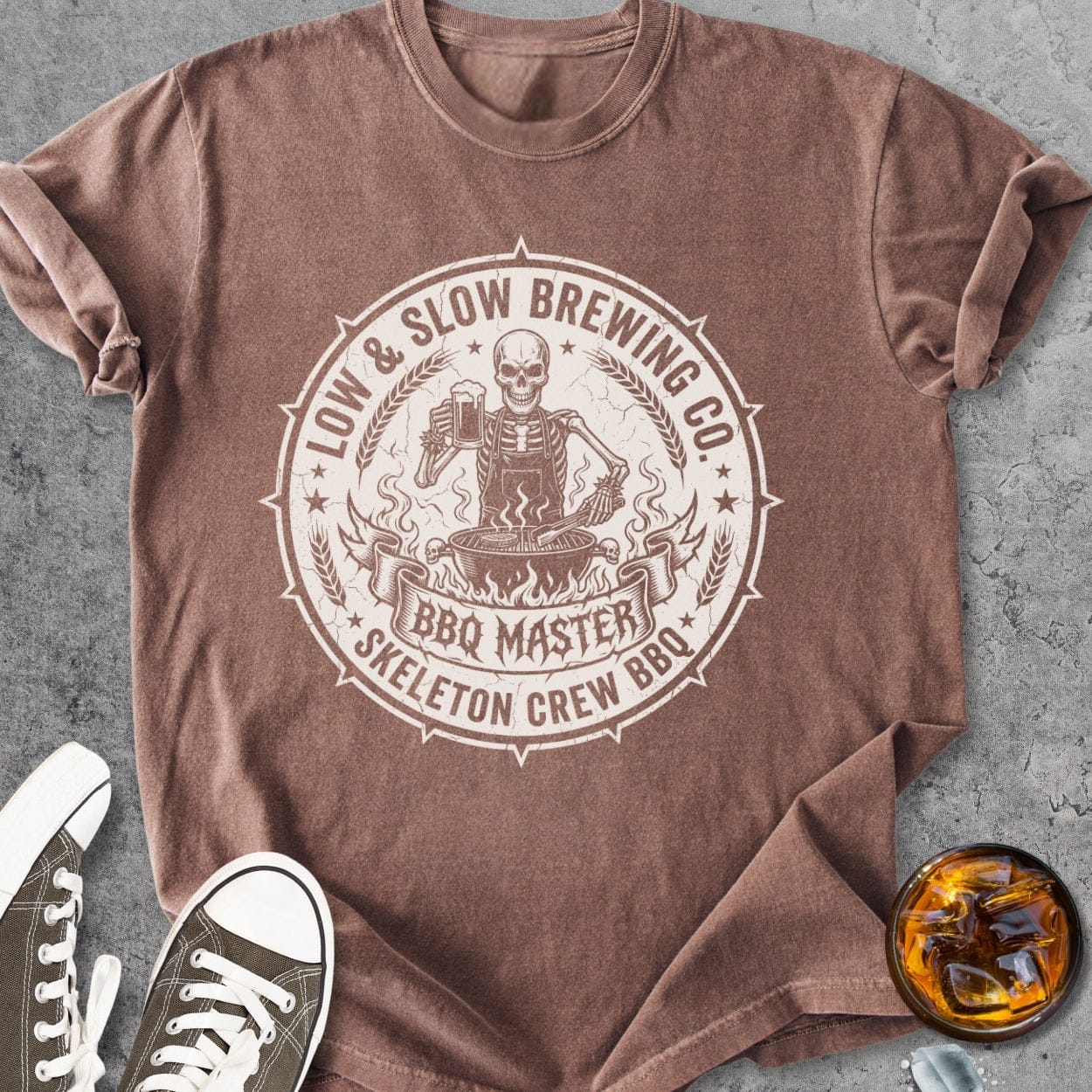 Skeleton Crew BBQ - Vintage Heavyweight Tee