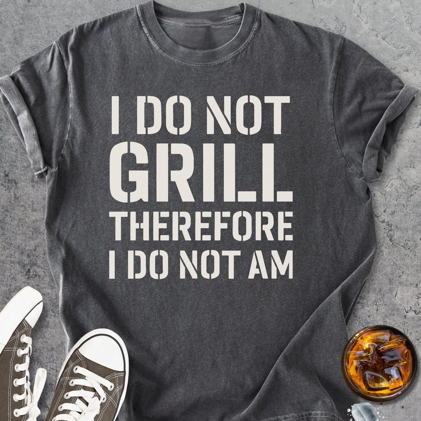 I Do Not Grill Funny - Vintage Heavyweight Tee