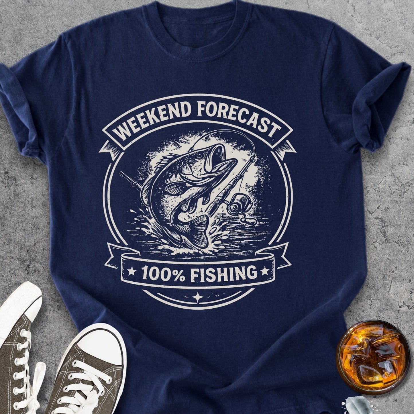 Weekend Forecast Fishing - Vintage Heavyweight Tee