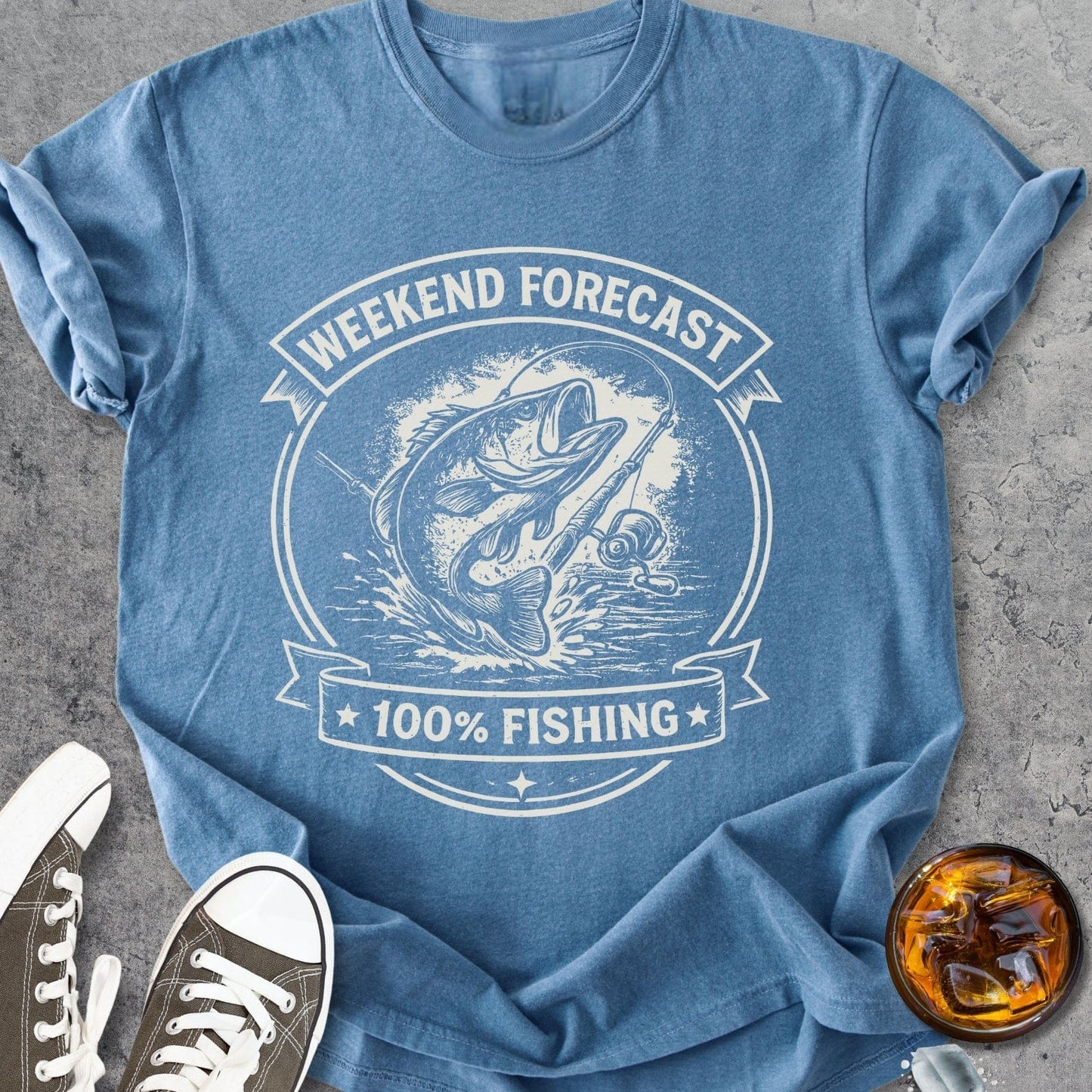 Weekend Forecast Fishing - Vintage Heavyweight Tee