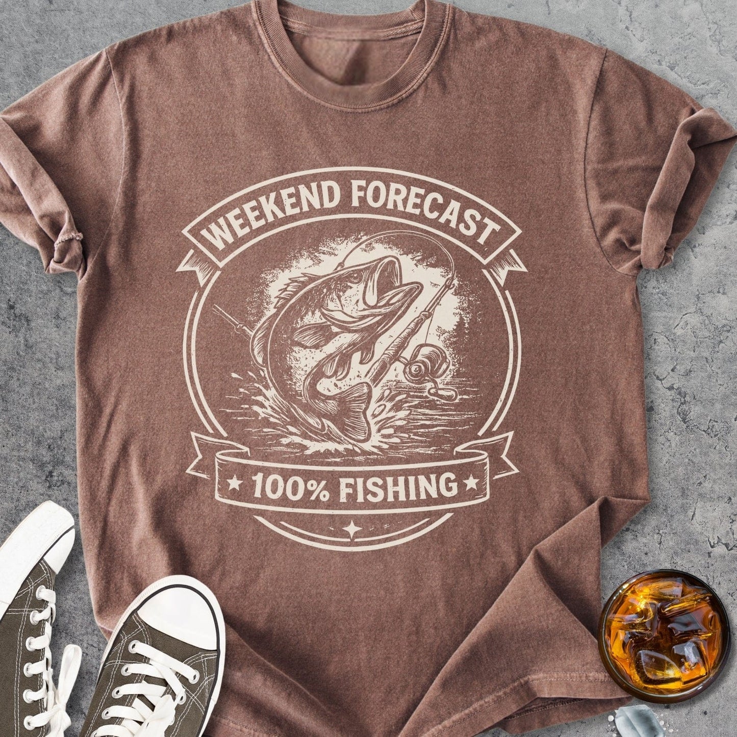 Weekend Forecast Fishing - Vintage Heavyweight Tee