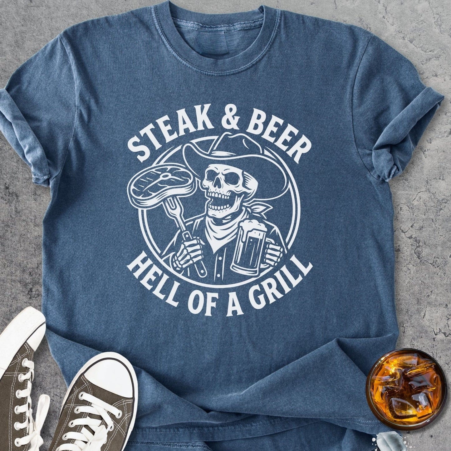 Hell Of A Grill - Vintage Heavyweight Tee