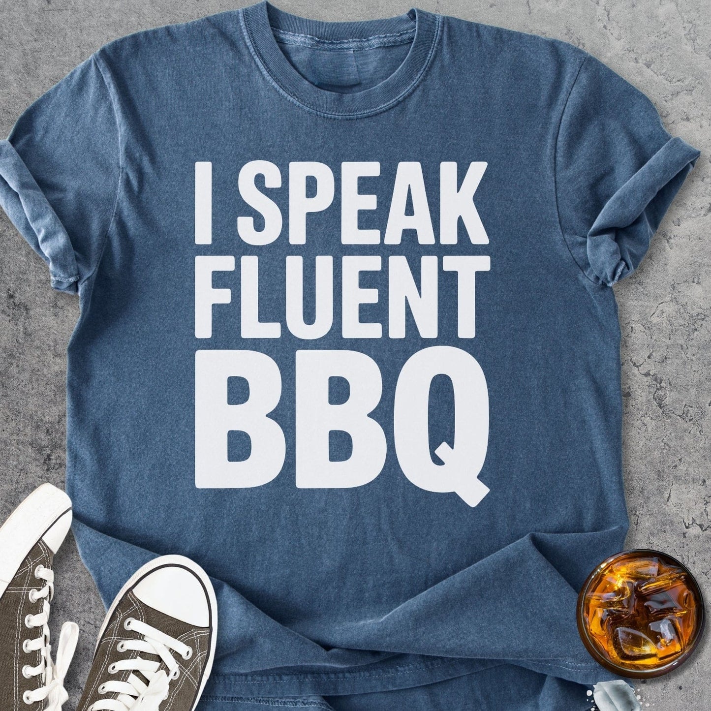 I Speak Fluent BBQ - Vintage Heavyweight Tee
