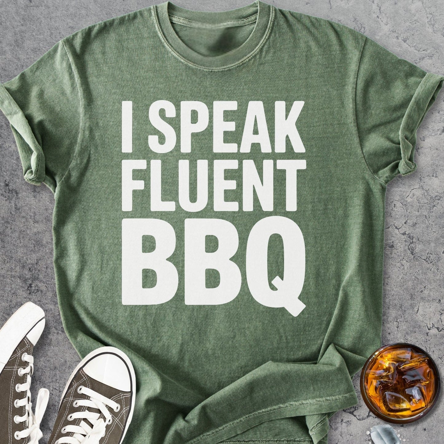 I Speak Fluent BBQ - Vintage Heavyweight Tee