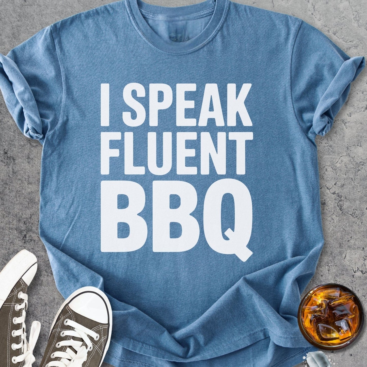 I Speak Fluent BBQ - Vintage Heavyweight Tee