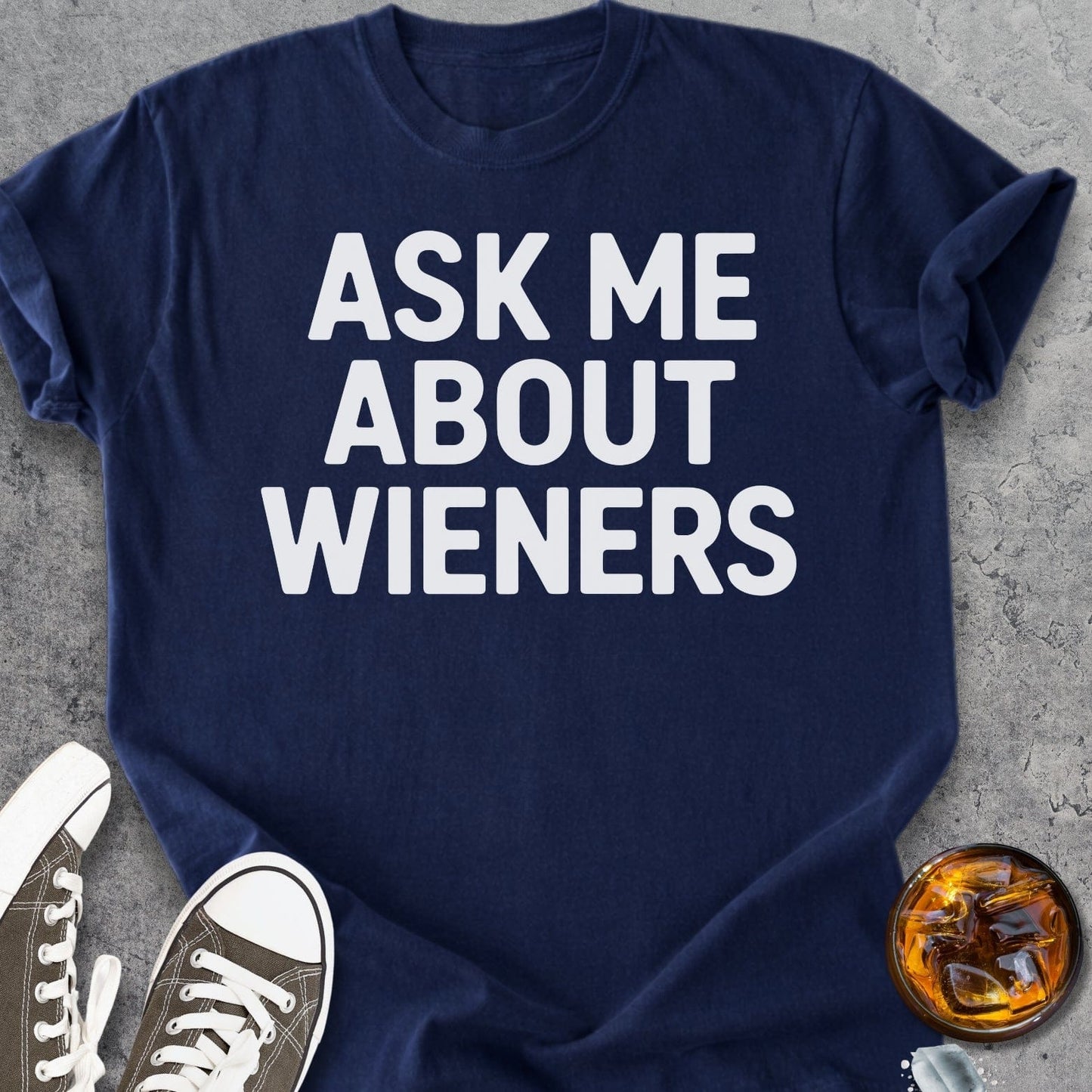 Ask Me About Wieners - Vintage Heavyweight Tee