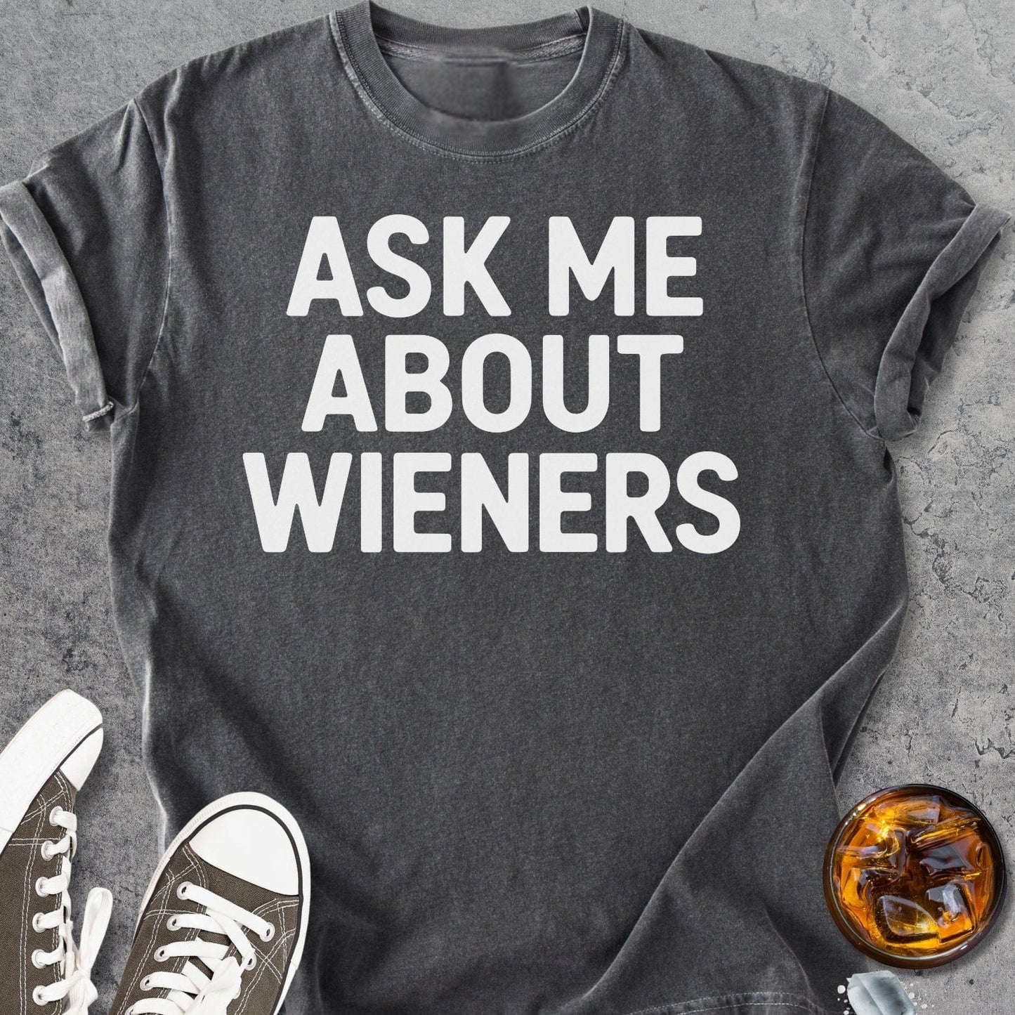 Ask Me About Wieners - Vintage Heavyweight Tee