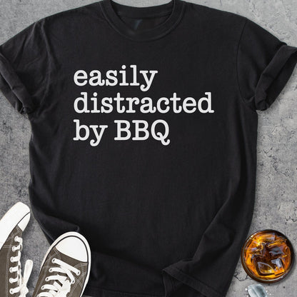 Easily Distracted By BBQ - Vintage Heavyweight Tee