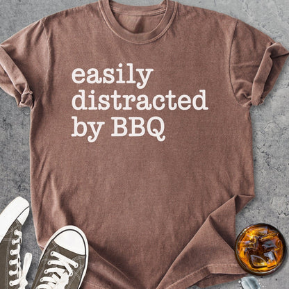 Easily Distracted By BBQ - Vintage Heavyweight Tee