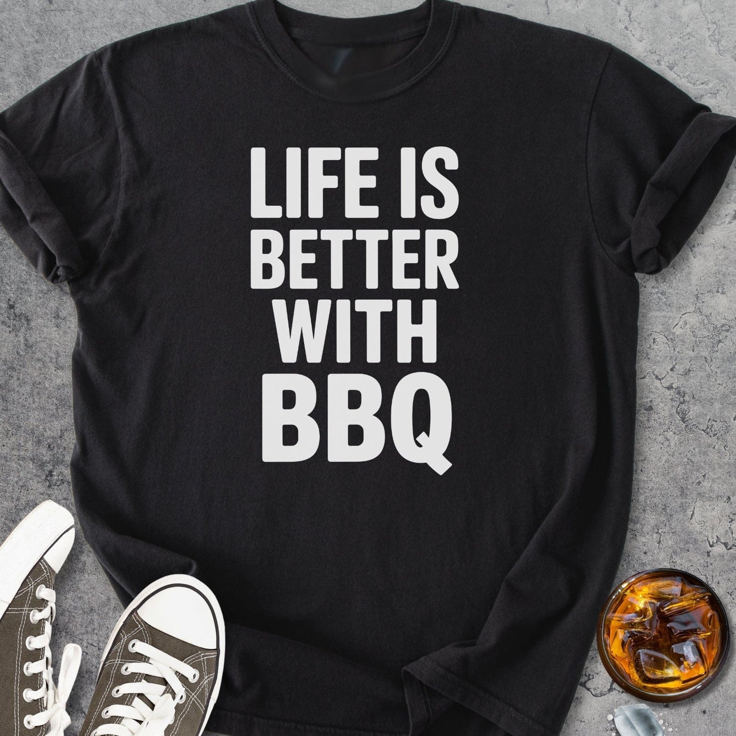 Life Is Better With BBQ - Vintage Heavyweight Tee