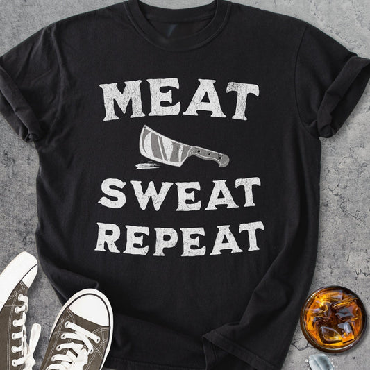 Meat Sweat Repeat - Vintage Heavyweight Tee