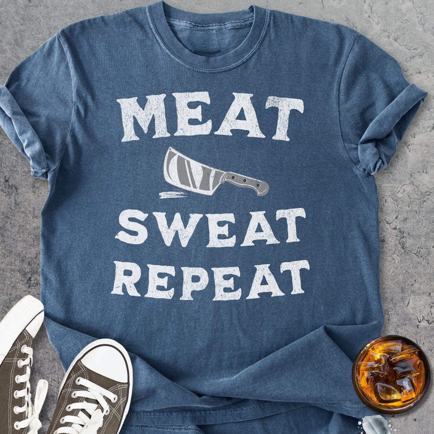 Meat Sweat Repeat - Vintage Heavyweight Tee