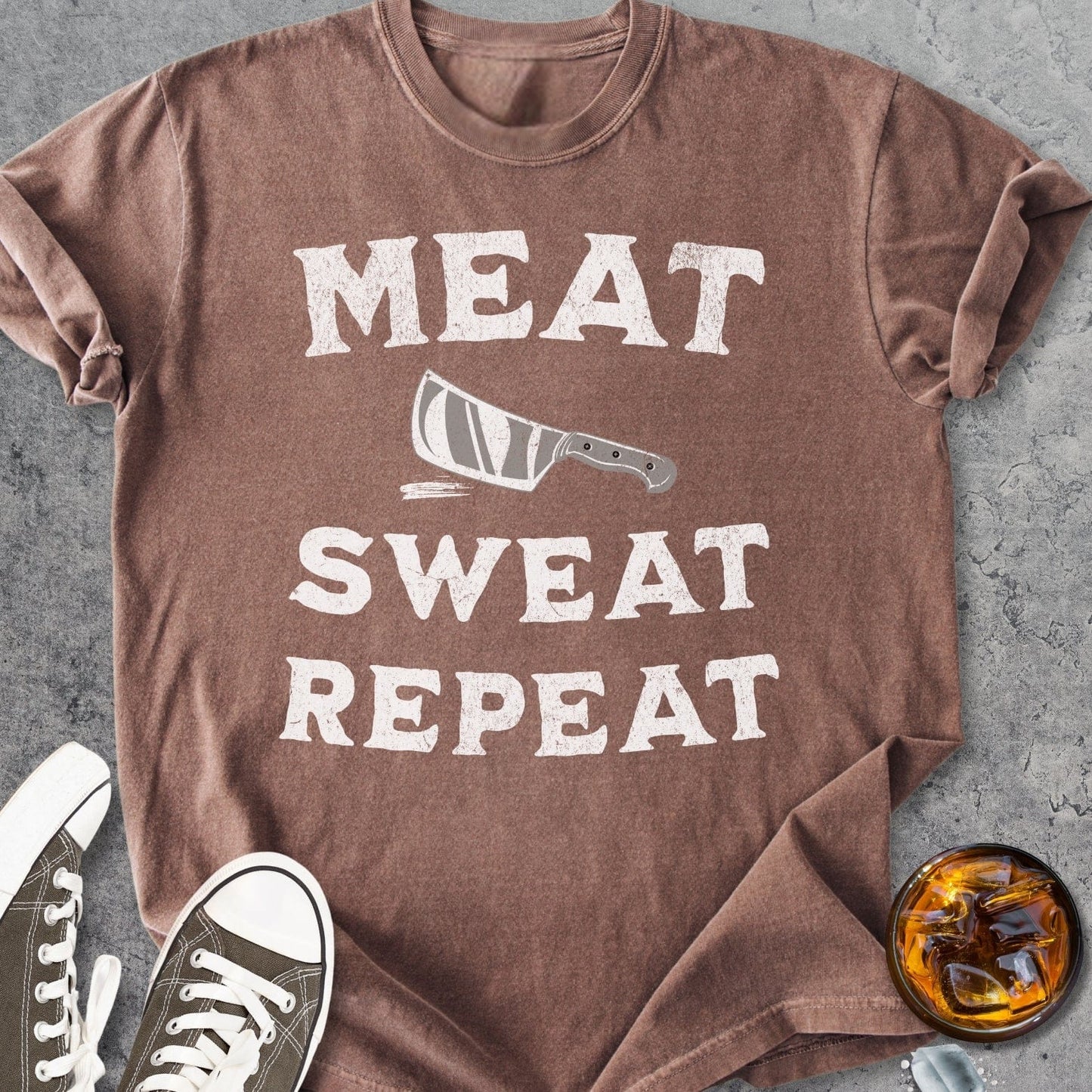 Meat Sweat Repeat - Vintage Heavyweight Tee