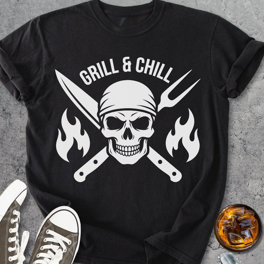 Grill And Chill - Vintage Heavyweight Tee