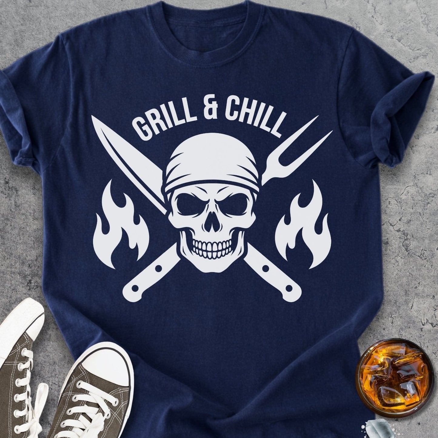 Grill And Chill - Vintage Heavyweight Tee