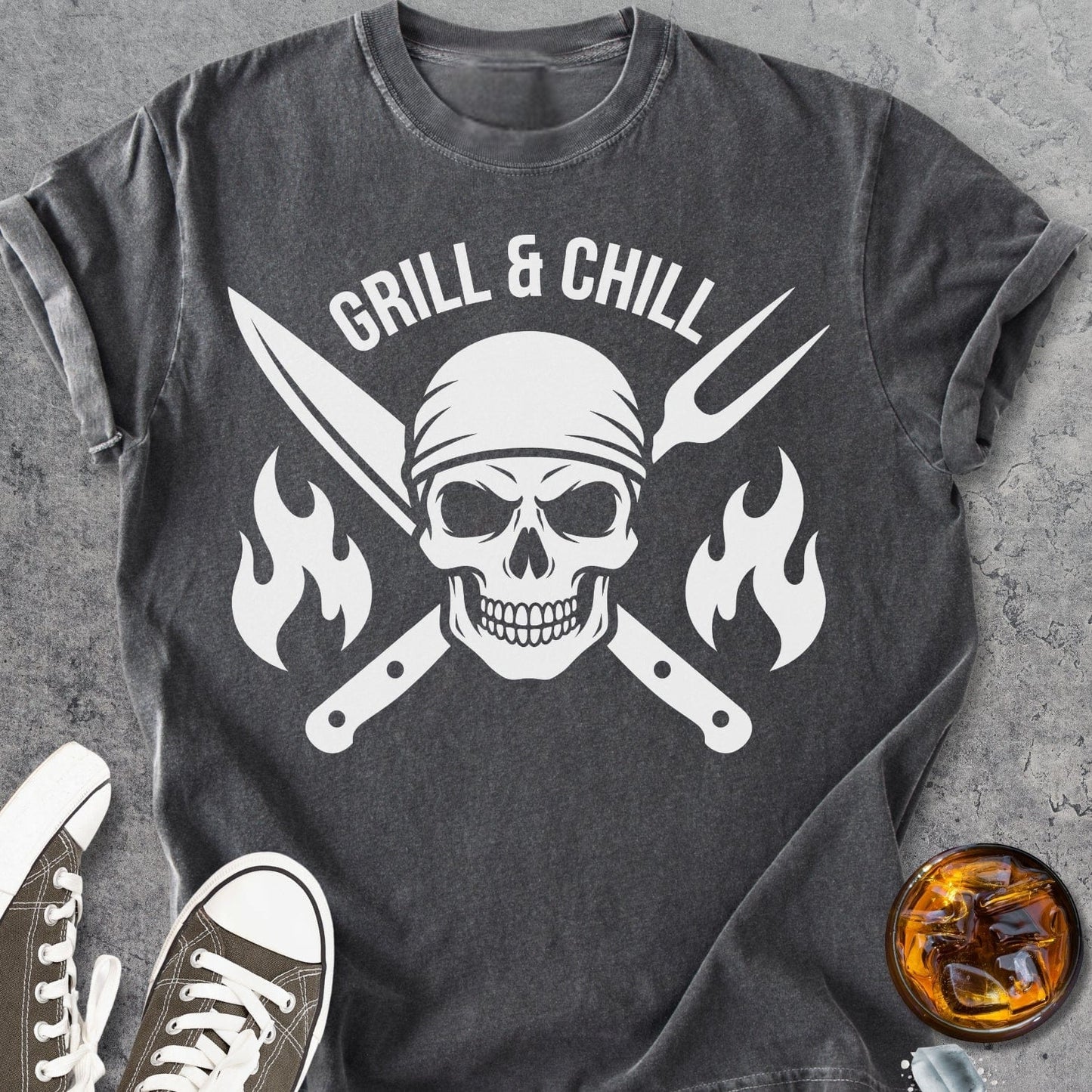 Grill And Chill - Vintage Heavyweight Tee