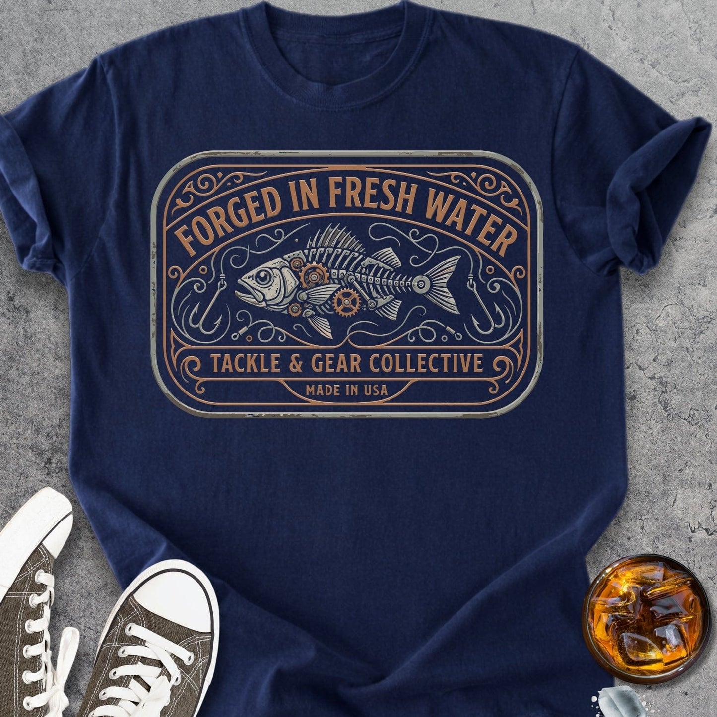 Forged In Fresh Water - Vintage Heavyweight Tee