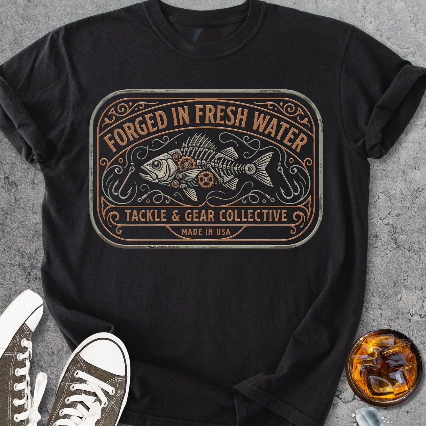 Forged In Fresh Water - Vintage Heavyweight Tee