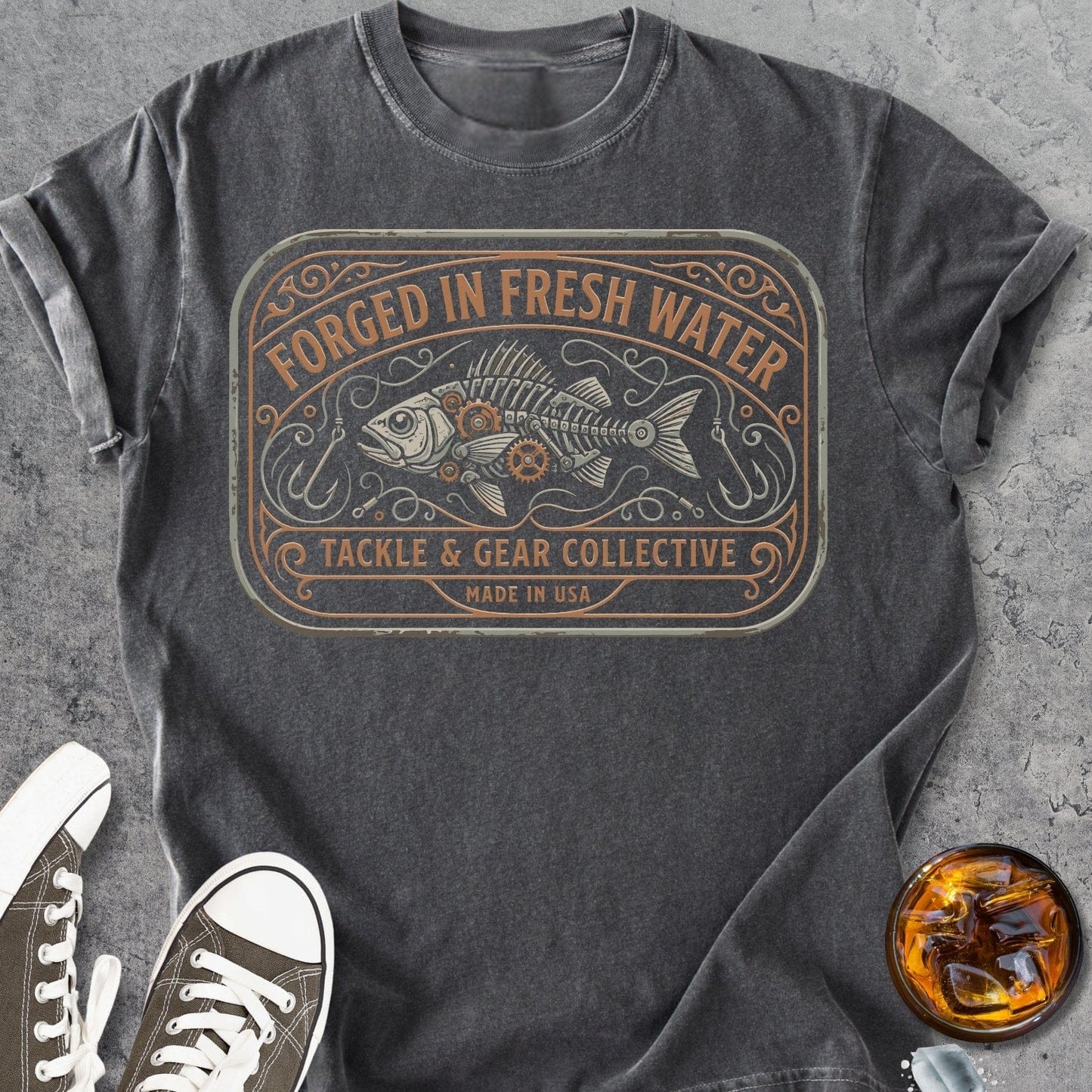 Forged In Fresh Water - Vintage Heavyweight Tee