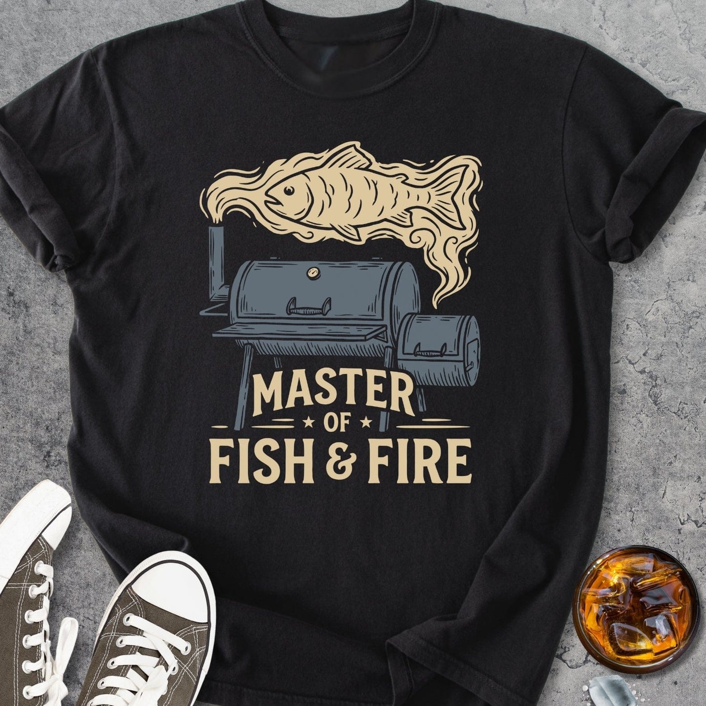 Master Of Fish And Fire - Vintage Heavyweight Tee