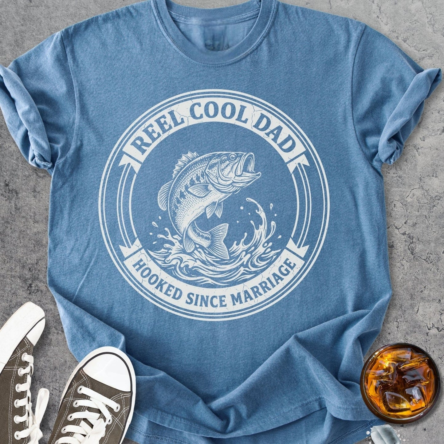 Reel Cool Dad - Vintage Heavyweight Tee