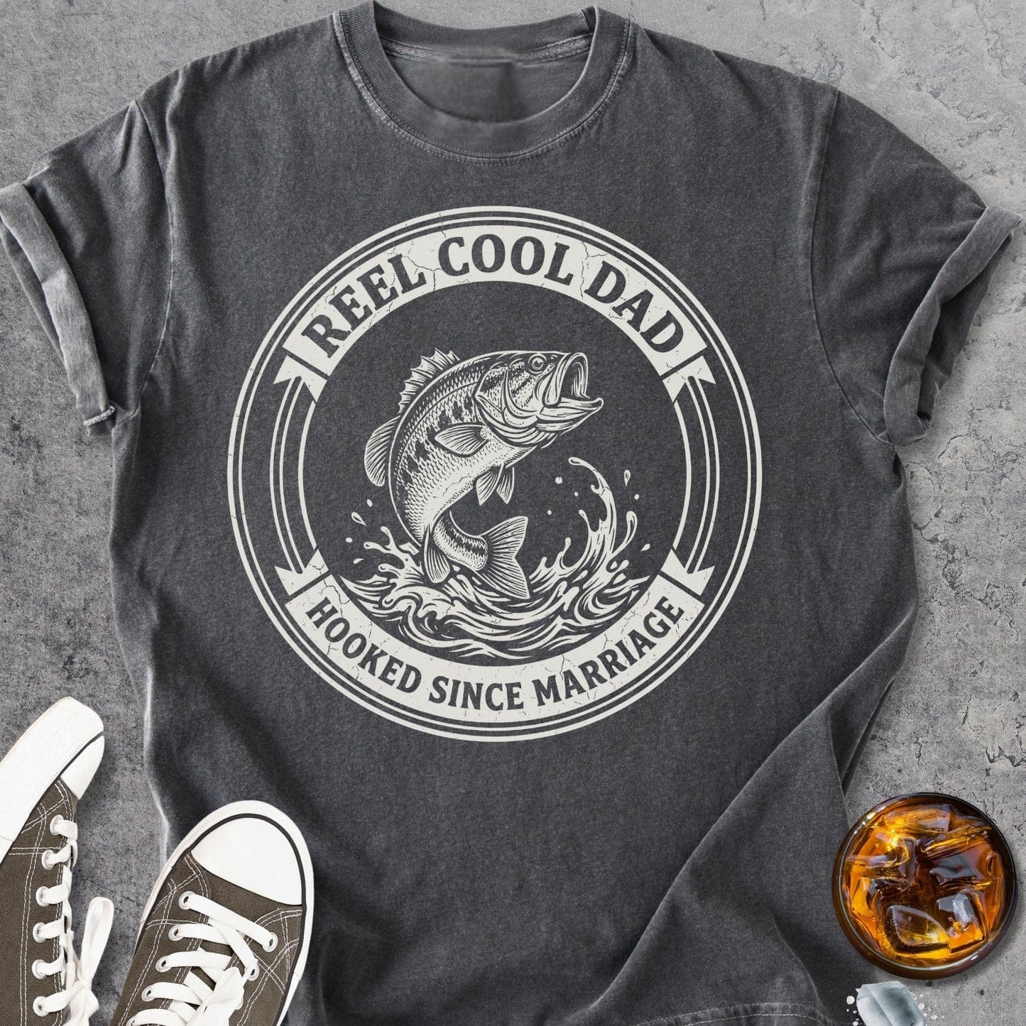 Reel Cool Dad - Vintage Heavyweight Tee