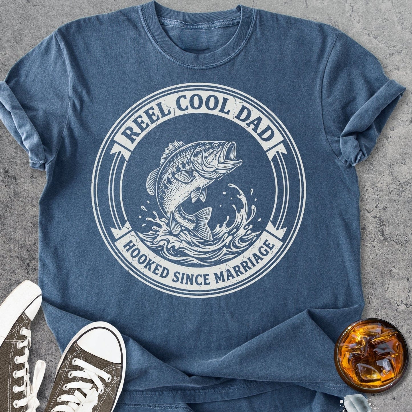 Reel Cool Dad - Vintage Heavyweight Tee