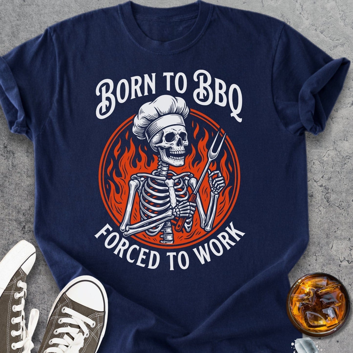 Born To BBQ - Vintage Heavyweight Tee