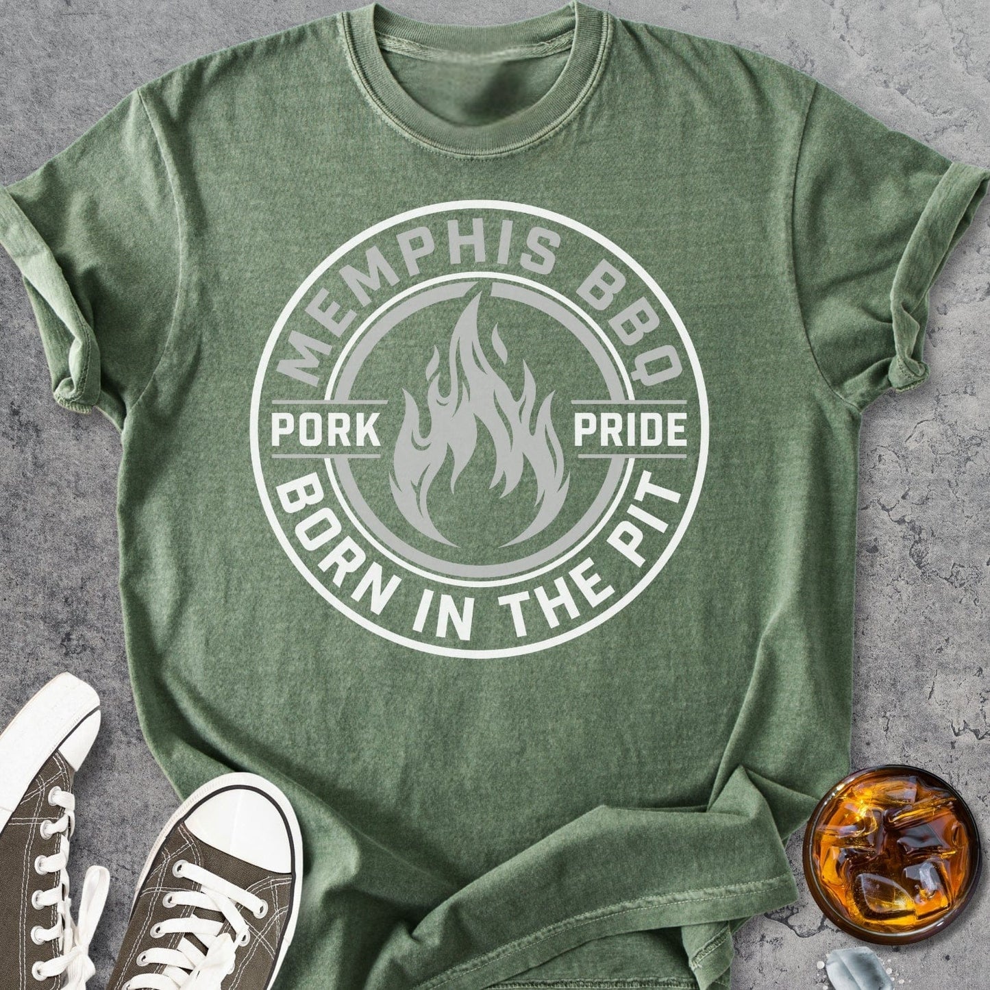 Memphis BBQ - Vintage Heavyweight Tee