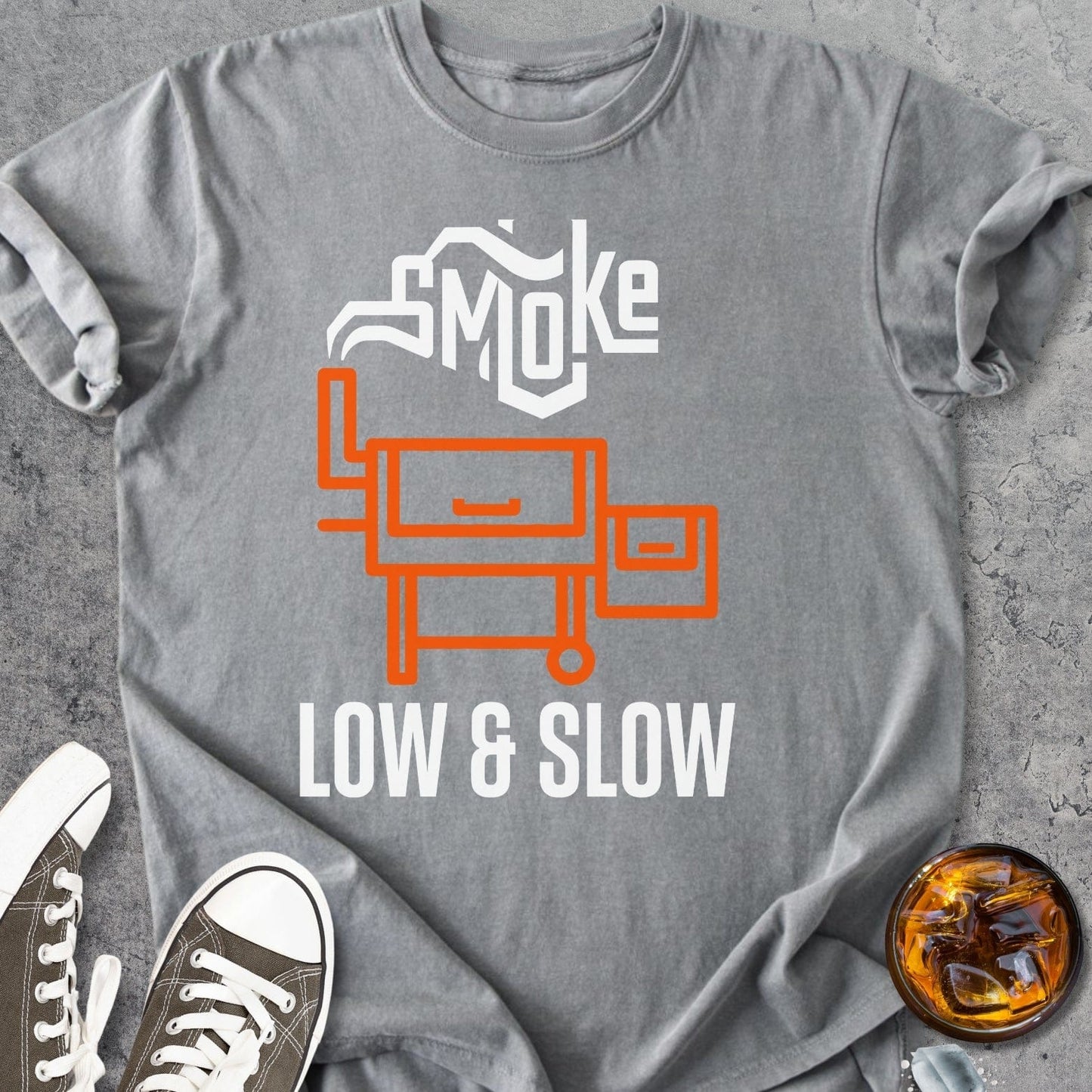 Smoke Low And Slow - Vintage Heavyweight Tee