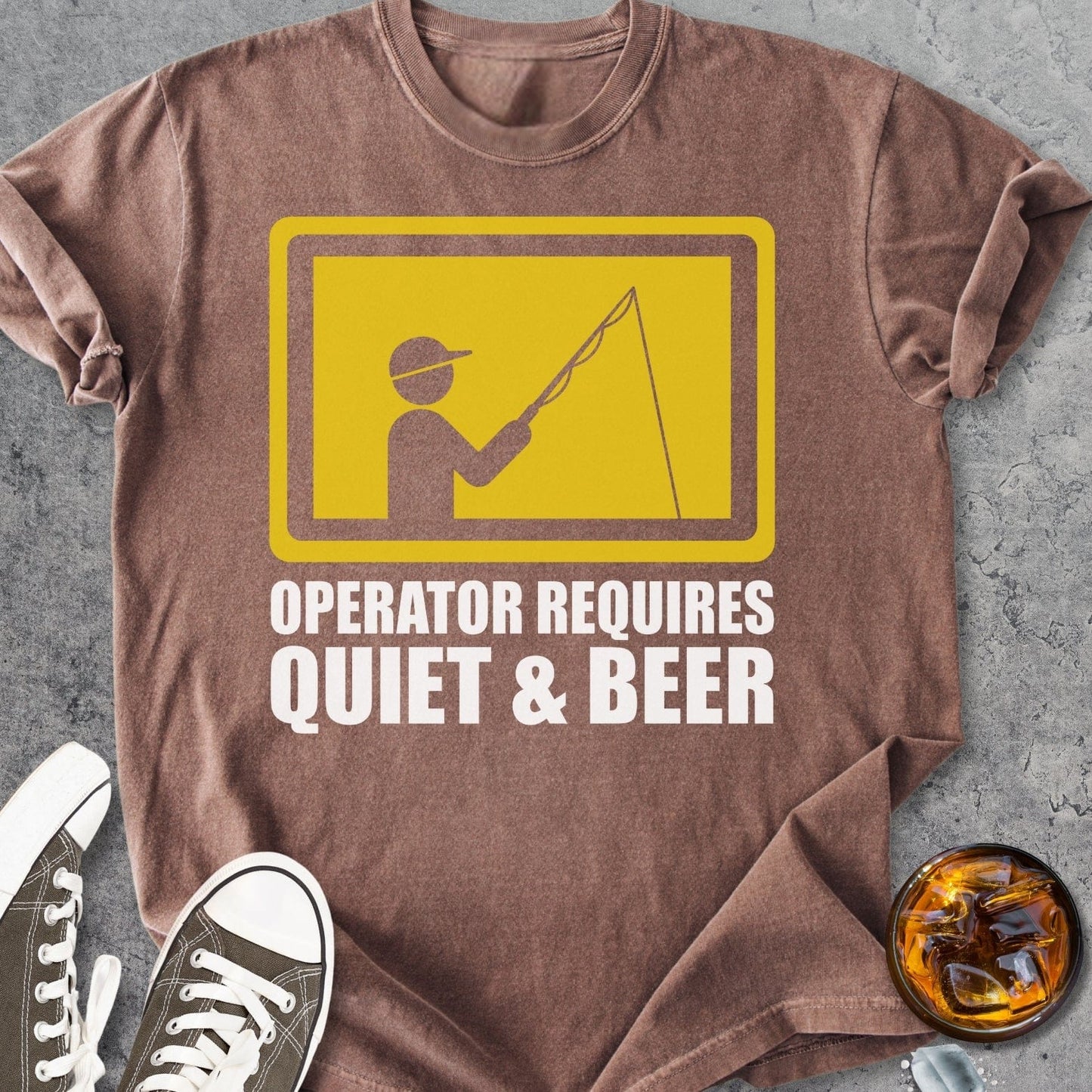 Quiet And Beer - Vintage Heavyweight Tee