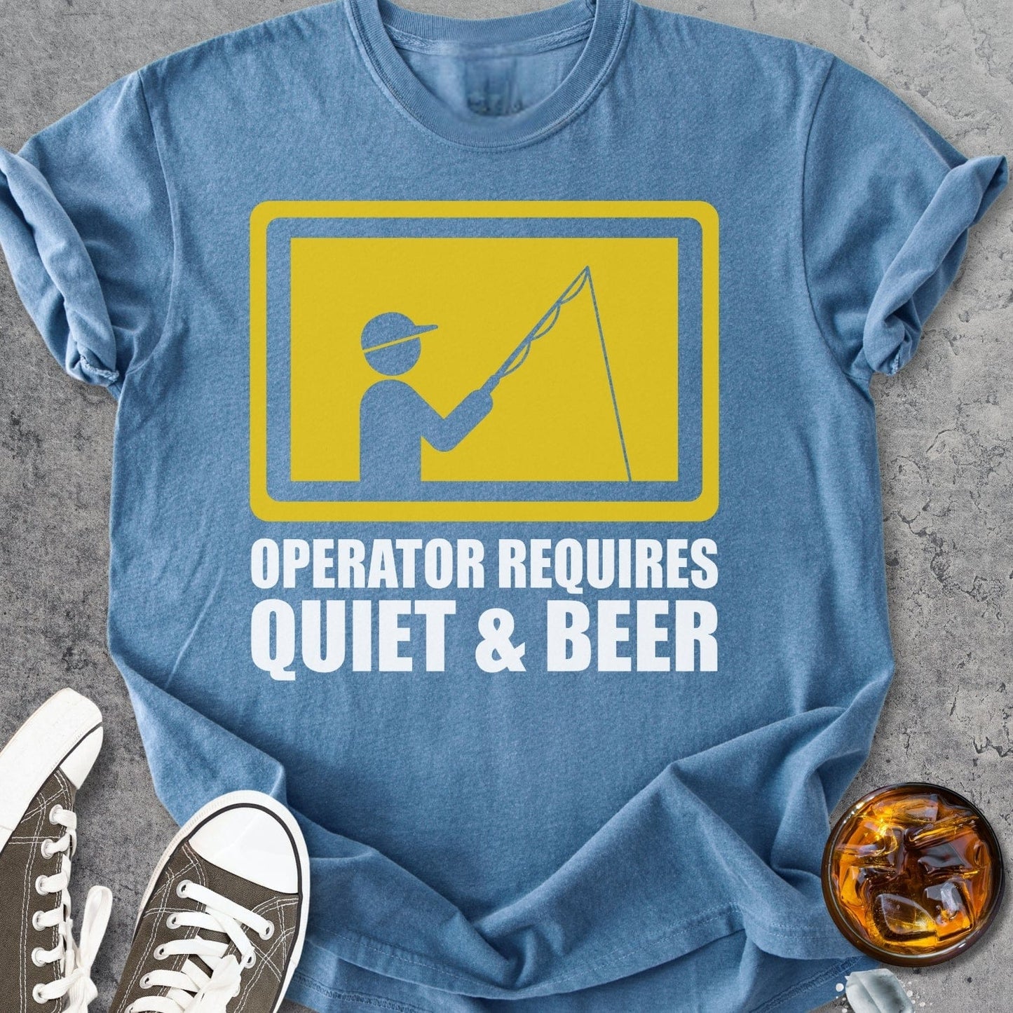Quiet And Beer - Vintage Heavyweight Tee