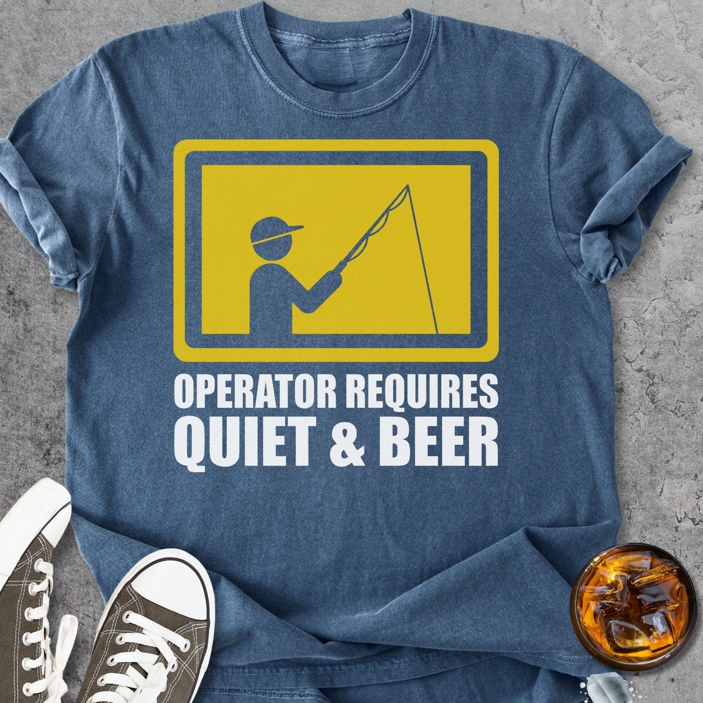 Quiet And Beer - Vintage Heavyweight Tee