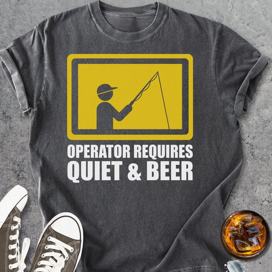 Quiet And Beer - Vintage Heavyweight Tee