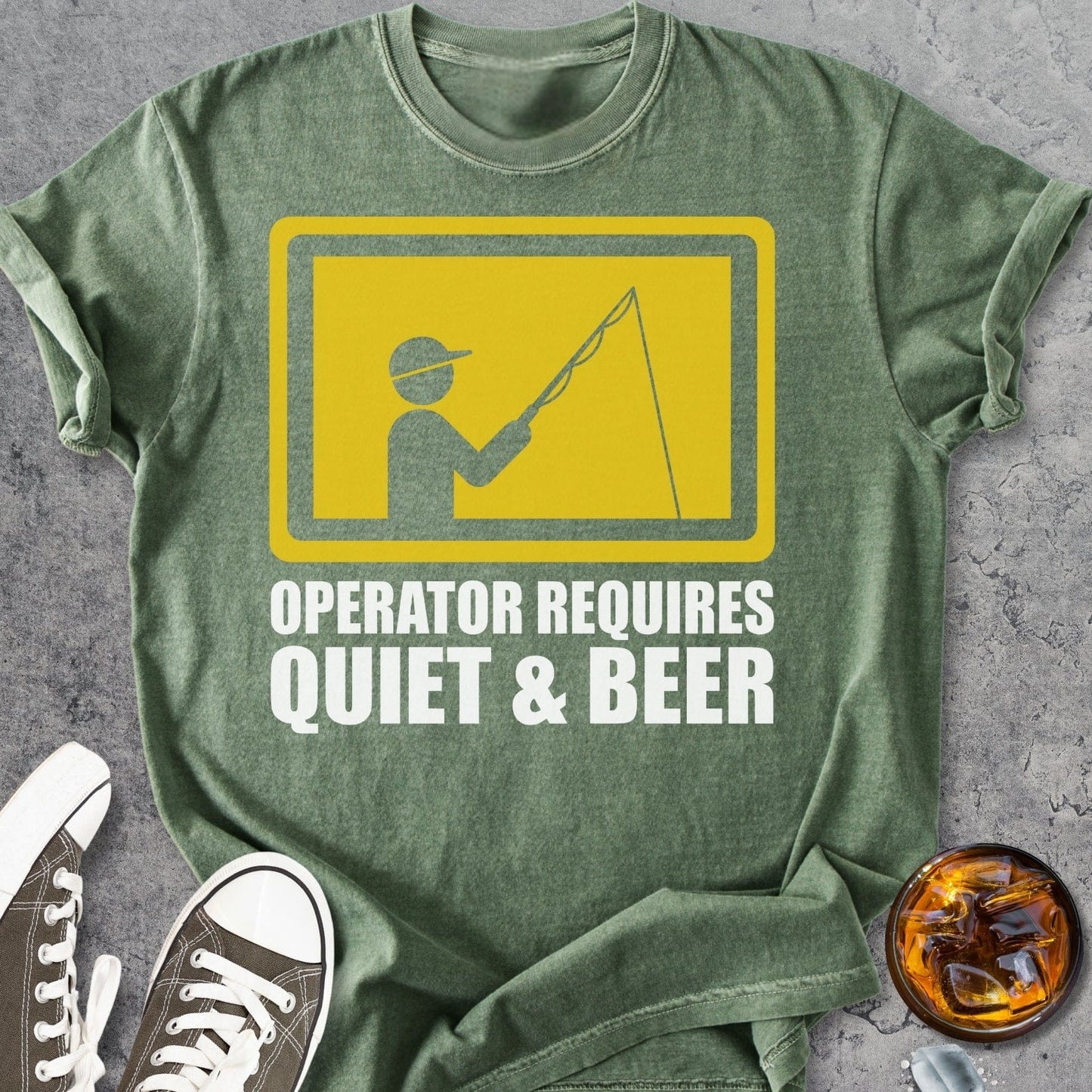 Quiet And Beer - Vintage Heavyweight Tee