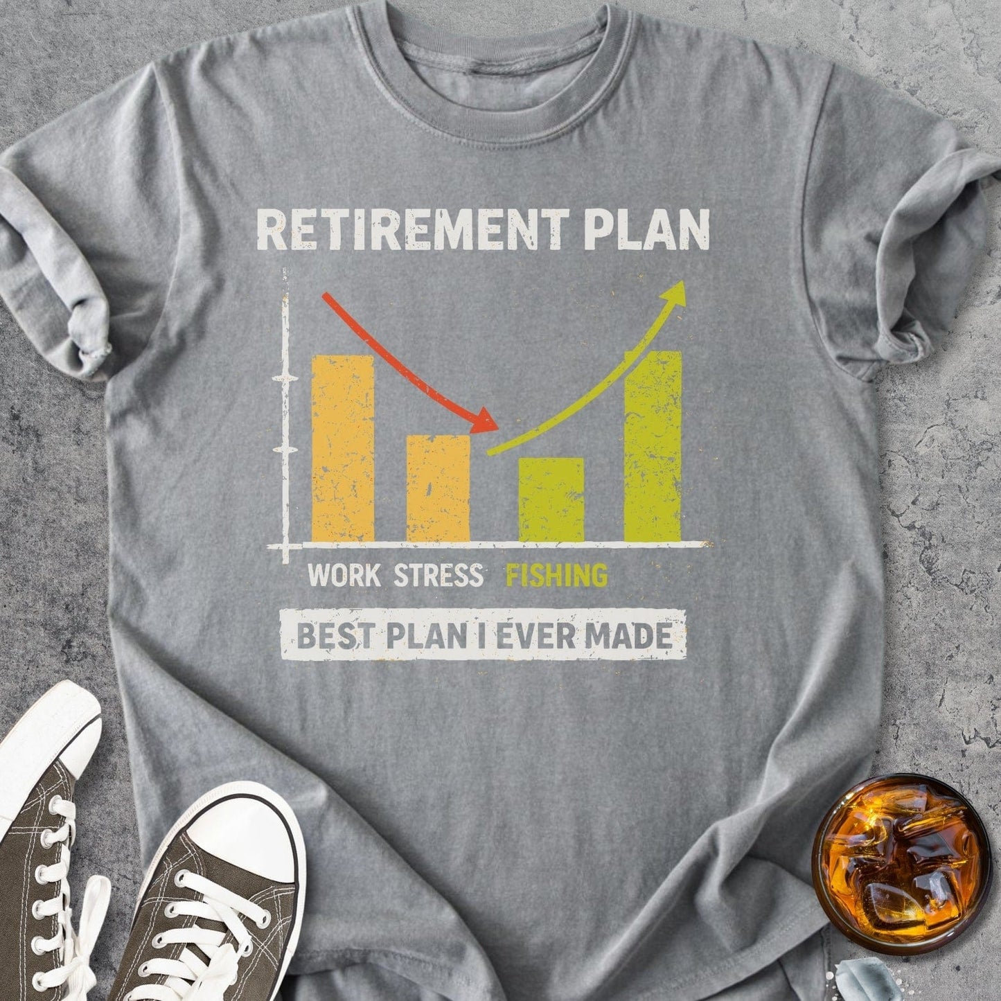 Retirement Plan Fishing - Vintage Heavyweight Tee